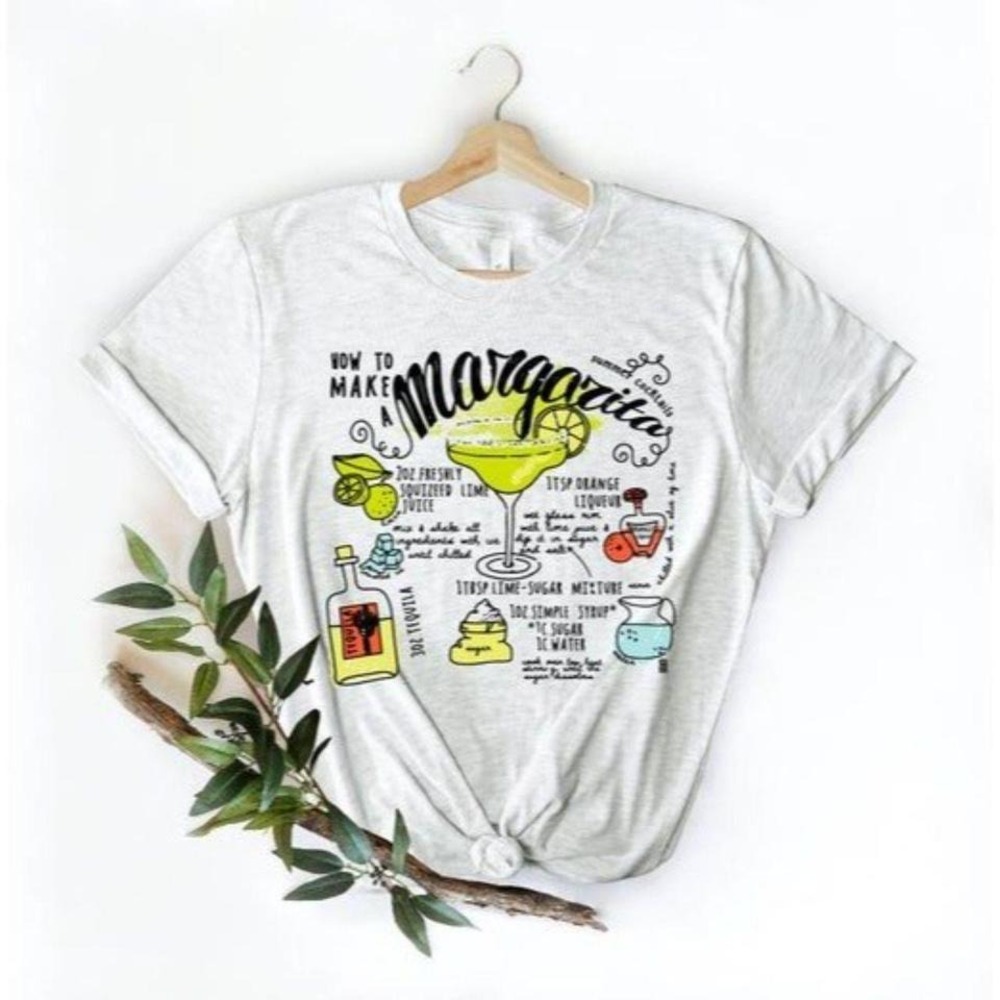 "How to make a margarita" Short Sleeve Shirt, VARIOUS SIZES 2XL